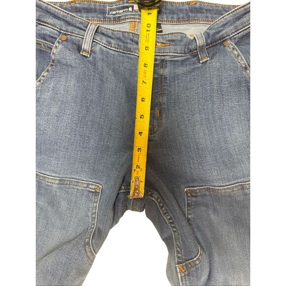 Carhartt Women's Relaxed Fit Double-Front Carpenter Jeans - Linden Size 6 - Picture 11 of 14